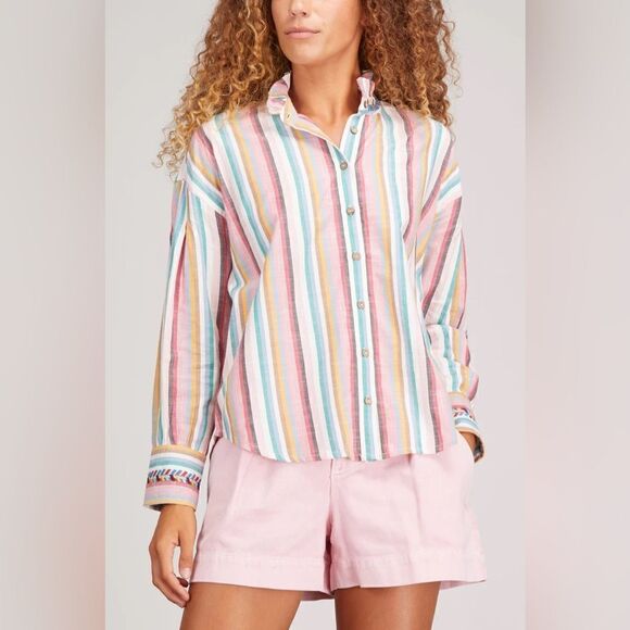 XiRENA Jensen Shirt in Pink Sunrise NWT - Picture 5 of 13